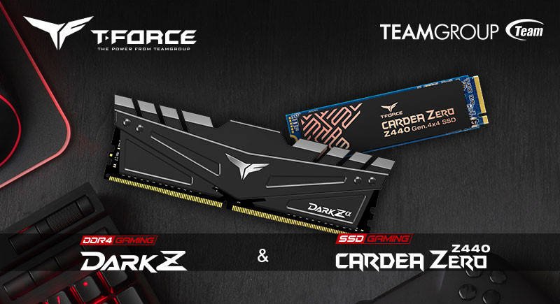 Immagine di TeamGroup sposa i Ryzen 3000 con l'SSD Cardea Zero Z440 e la memoria DDR4 DARK Zα