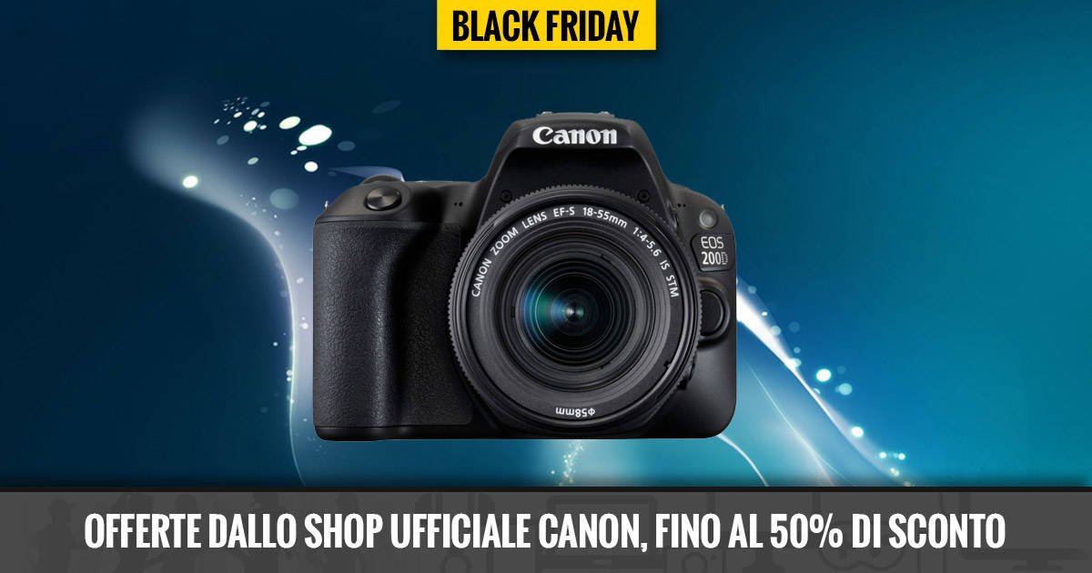 Immagine di Black Friday e Cyber Monday, le offerte dal Canon Store Italia