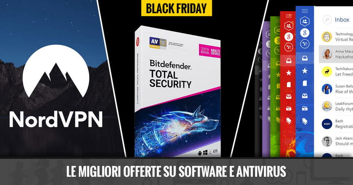 Immagine di Black Friday 2019, le migliori offerte su software e antivirus