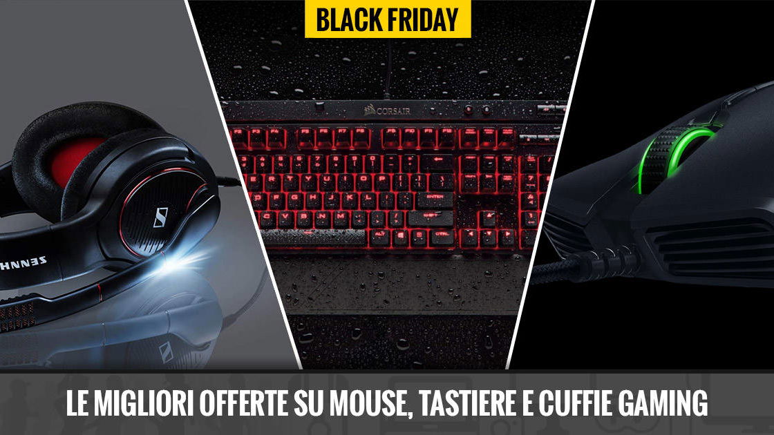 Immagine di Black Friday 2019, le migliori offerte su Mouse, Tastiere, Cuffie e periferiche gaming