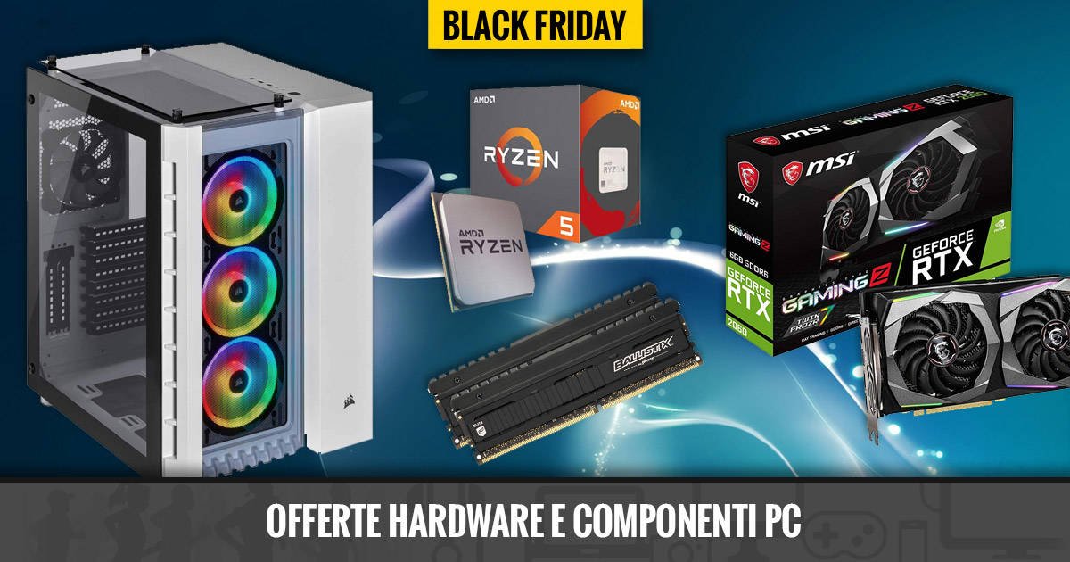 Immagine di Black Friday 2019, le migliori offerte su Hardware e Componenti PC