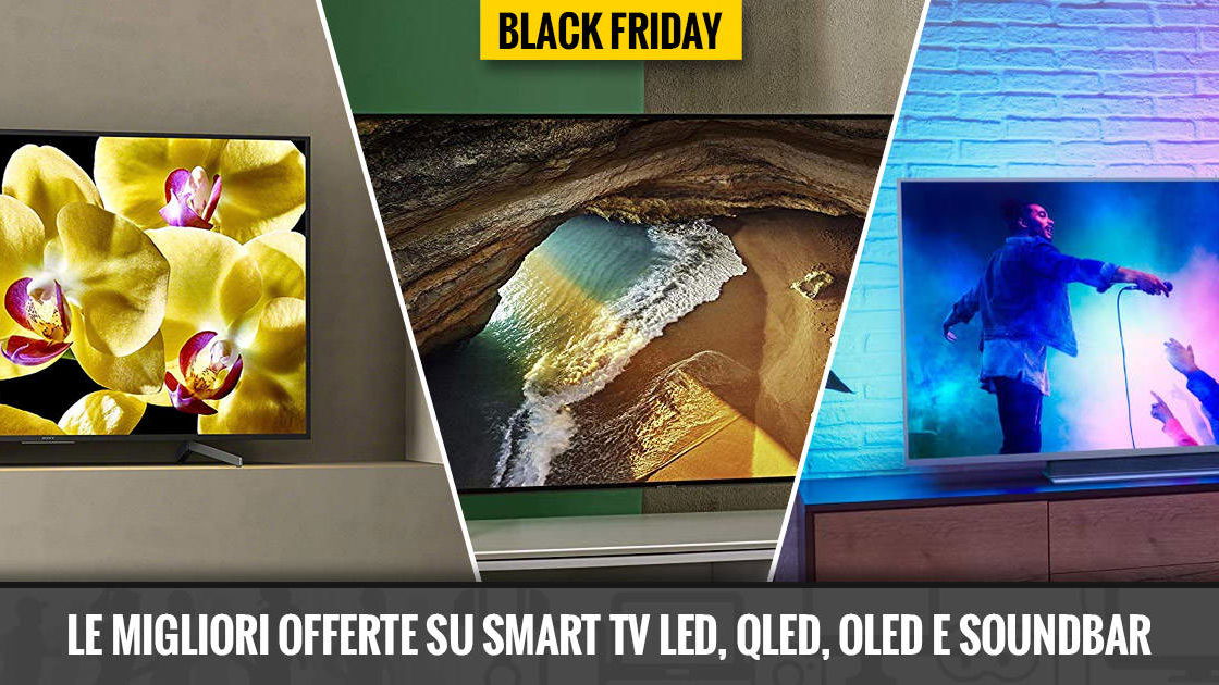 Immagine di Black Friday 2019, le migliori offerte su TV QLED, OLED e soundbar