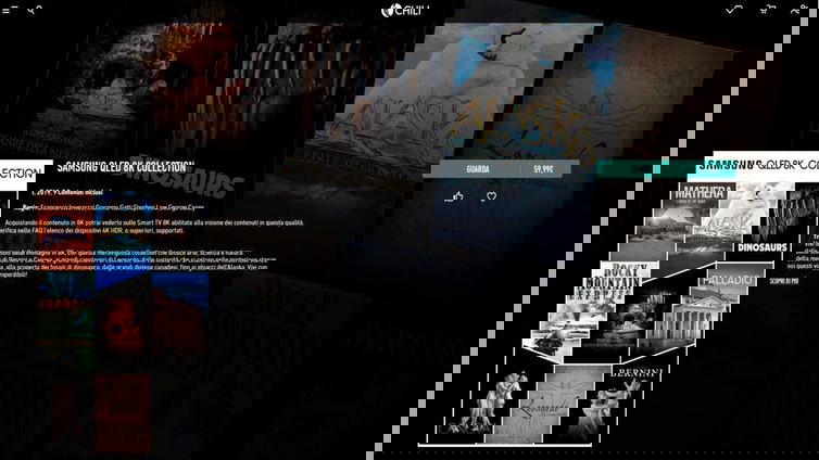 Immagine di Chili: per lo streaming 8K con Samsung basta un abbonamento 100 Mega