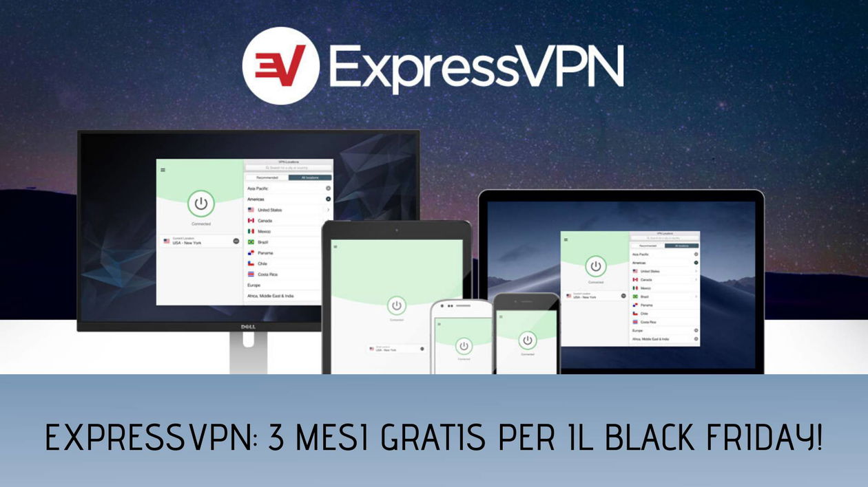 Immagine di ExpressVPN, 3 mesi gratis per il Black Friday