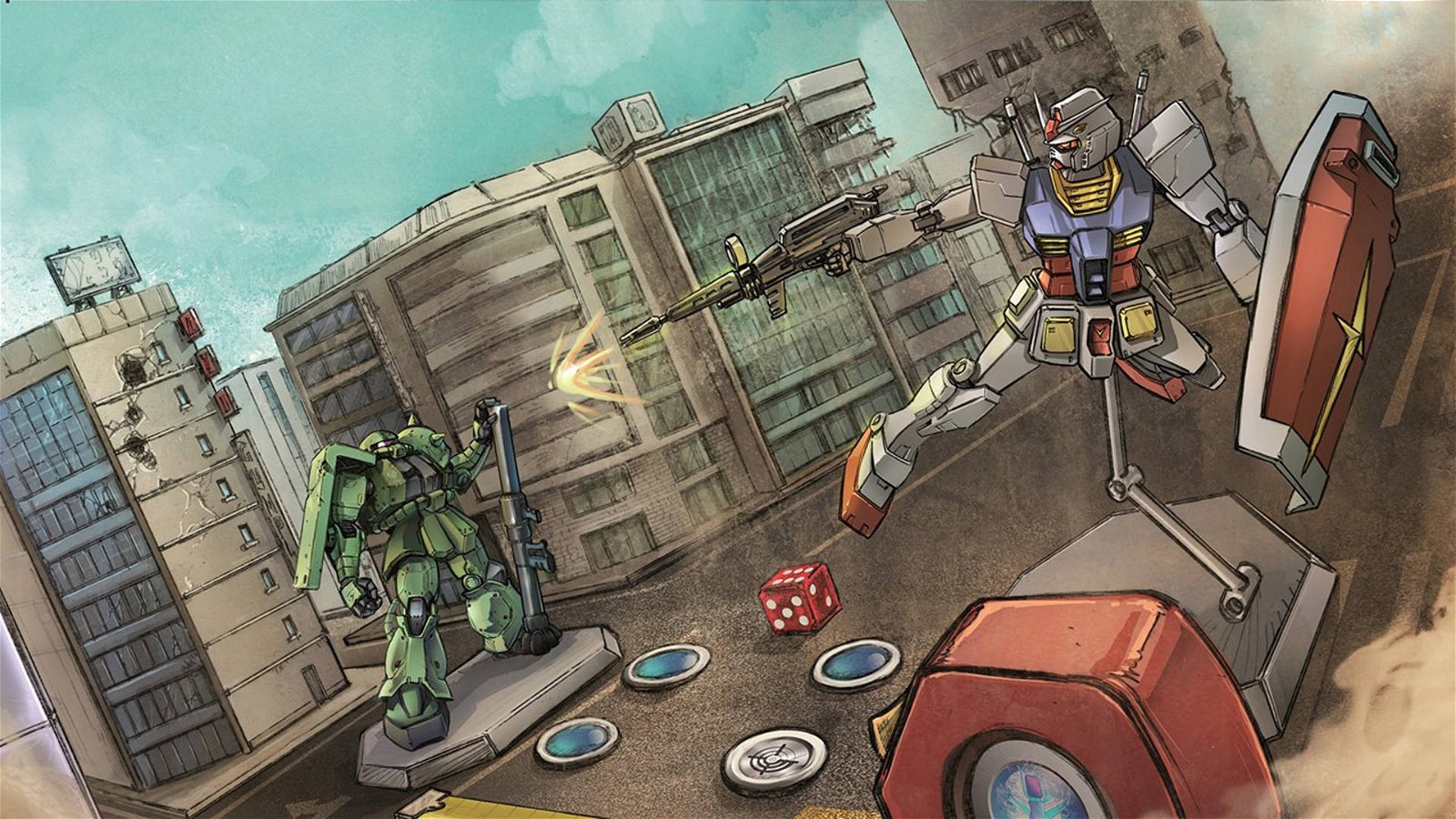 Immagine di In arrivo GunPlaTop, il wargame per giocare con i modellini di Gundam