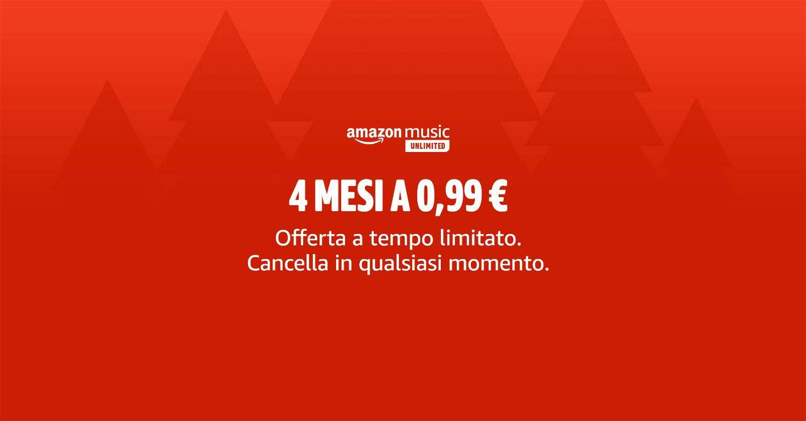 Immagine di Ultimi giorni per la Promozione Amazon Music Unlimited, 4 mesi a soli 0,99 euro!
