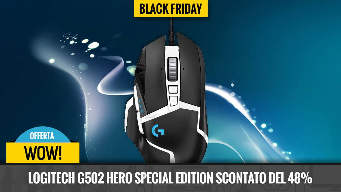 Immagine di Offerta WOW! Logitech G502 HERO Special Edition scontato del 48% al Black Friday!