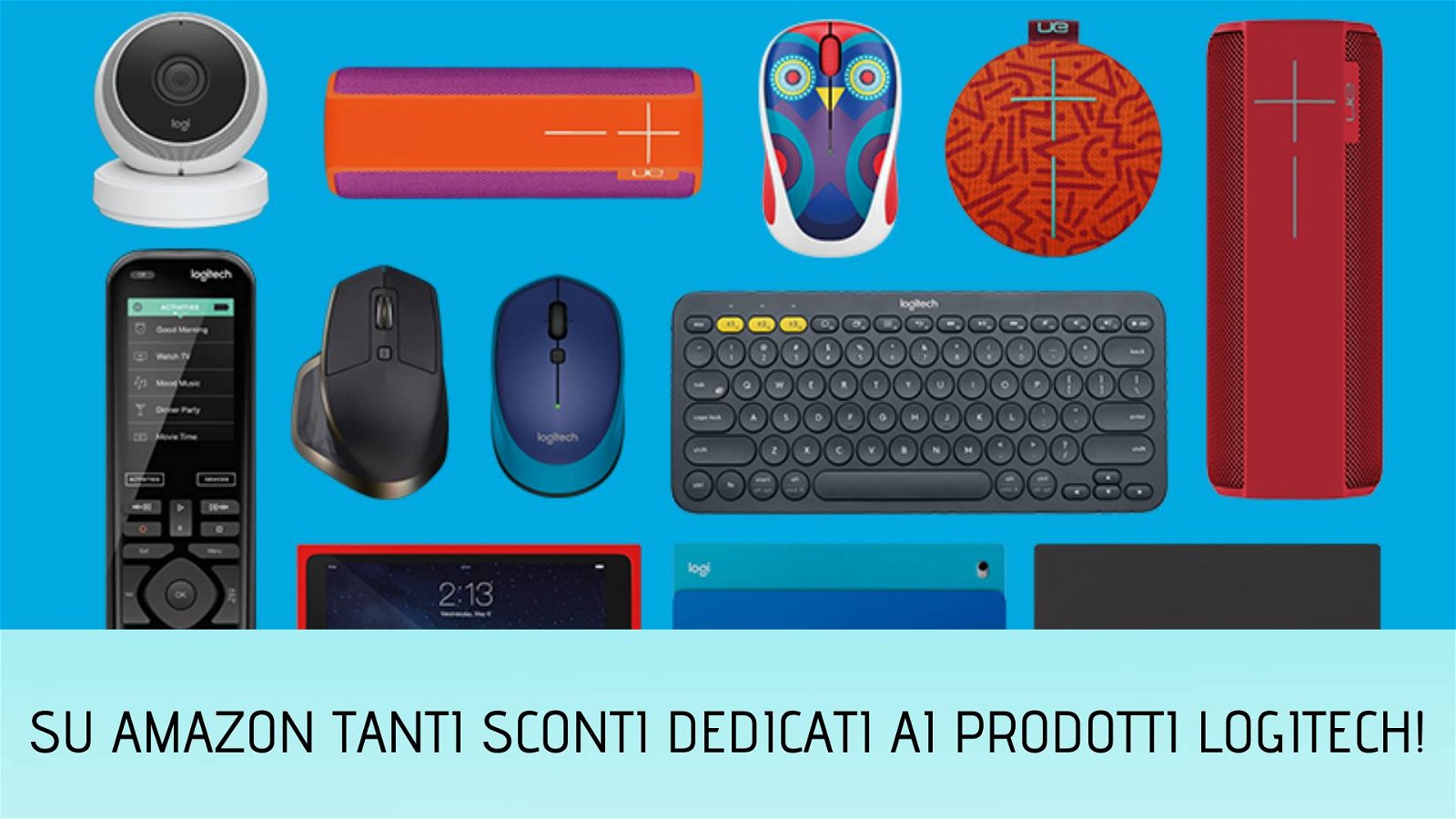Immagine di Mouse, tastiere e cuffie gaming Logitech in offerta su Amazon