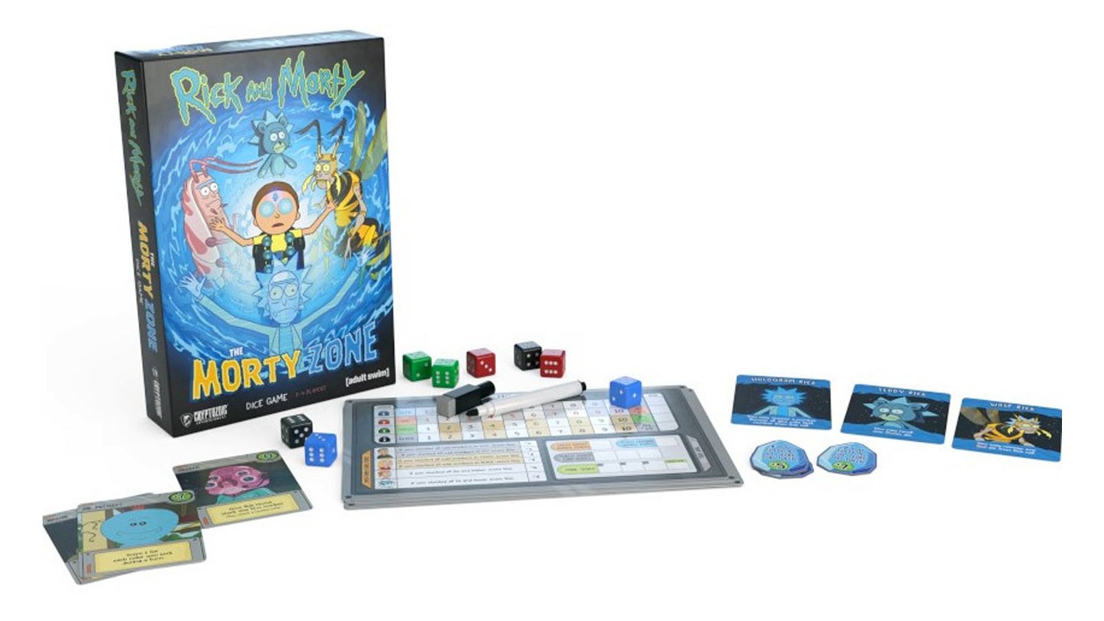 Immagine di Rick and Morty: The Morty Zone Dice Game arriva il nuovo gioco da tavolo di Rick e Morty