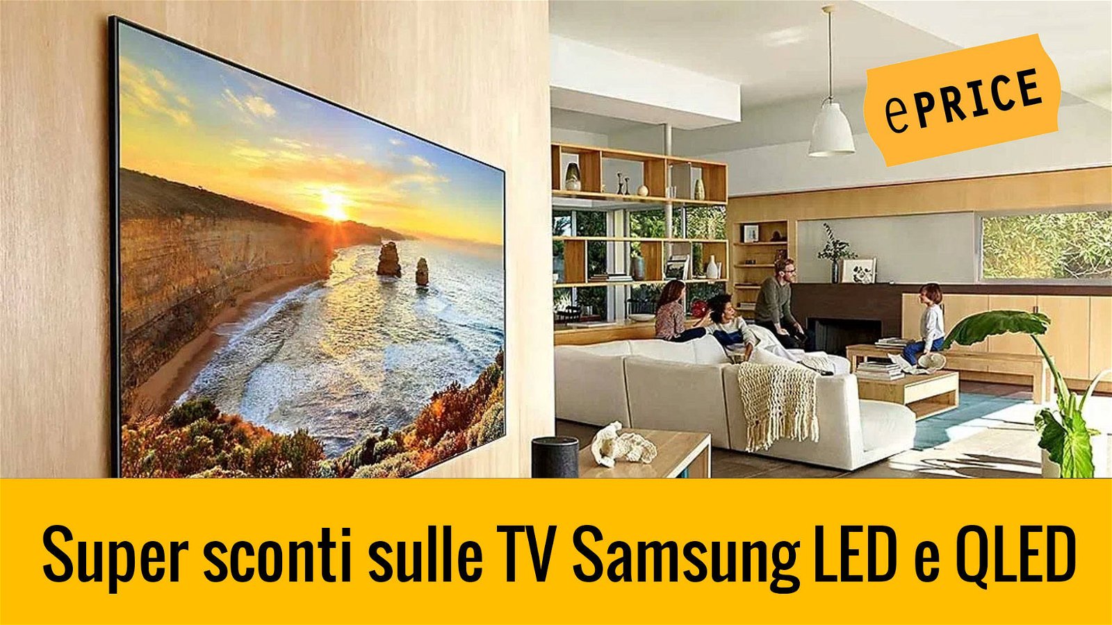 Immagine di Super offerte su Smart TV LED e QLED Samsung nei November Days di ePrice