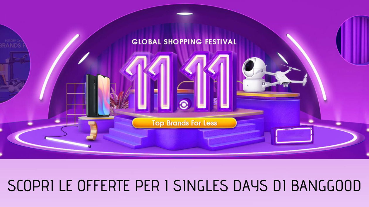 Immagine di Le offerte di Banggood per il Singles Day: smartphone, smartwatch, droni e altro ancora