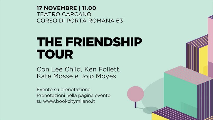 Immagine di The Friendship Tour: Lee Child, Ken Follett, Jojo Moyes e Kate Mosse incontrano il loro pubblico