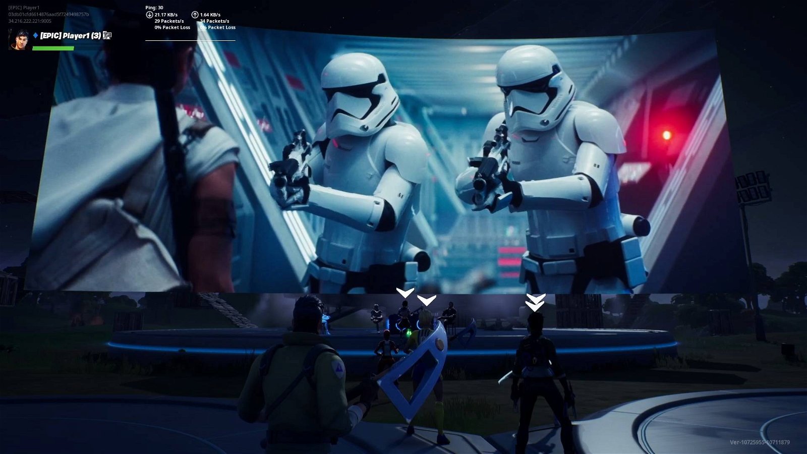 Immagine di Fortnite x Star Wars, la première ha dato il via all'evento: spade laser per i giocatori