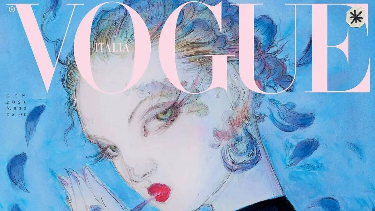 Immagine di Final Fantasy, Yoshitaka Amano firma una delle cover di gennaio di Vogue Italia