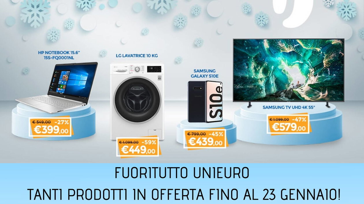 Immagine di Continua Unieuro Fuoritutto: offerte su smart TV, smartphone e MacBook Air
