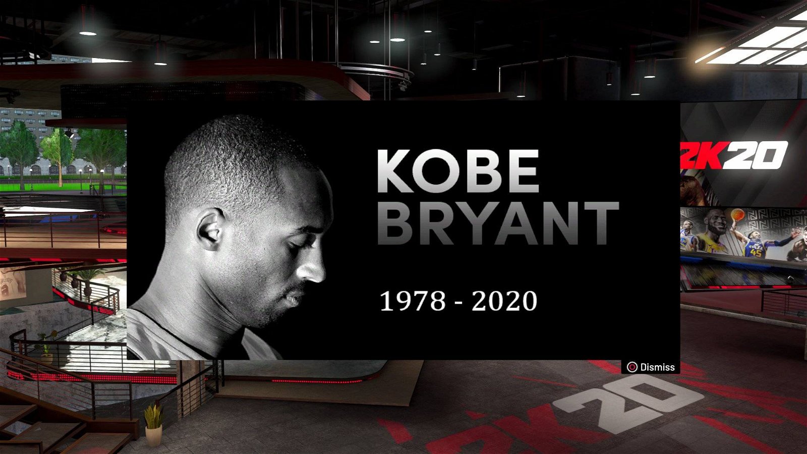 Immagine di Kobe Bryant: NBA 2K20 lo commemora all'avvio del gioco
