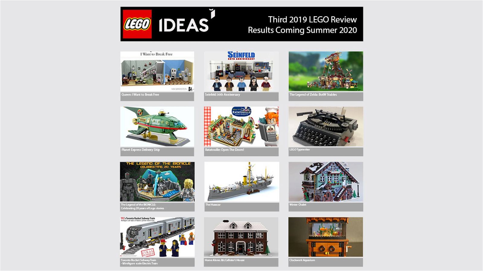 Immagine di Lego Ideas: ecco i finalisti della terza Review del 2019