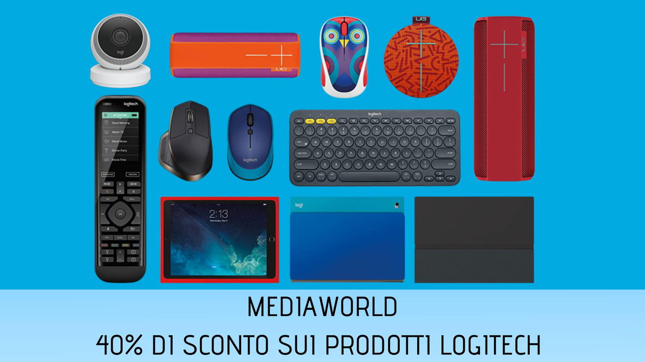 Immagine di 40% di sconto sui prodotti Logitech da MediaWorld, MX Master 3 a meno di 70€!