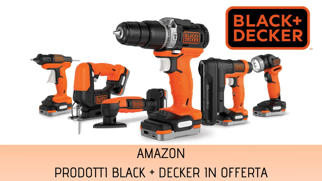 Immagine di BLACK+DECKER, tantissime offerte su prodotti per fai da te e cura del giardino