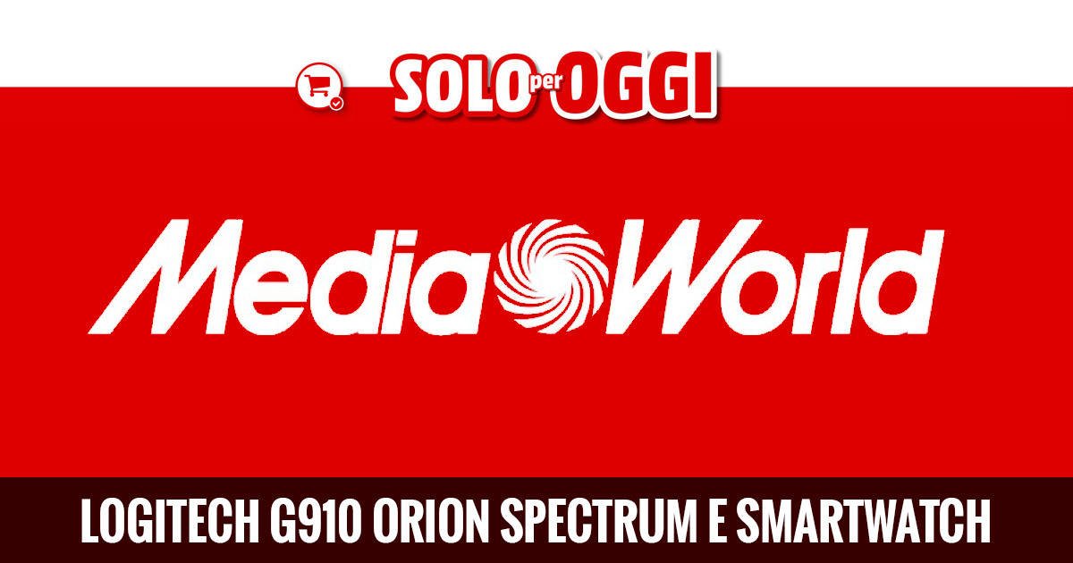 Immagine di Logitech G910 e Smartwatch nelle offerte Solo per Oggi di MediaWorld