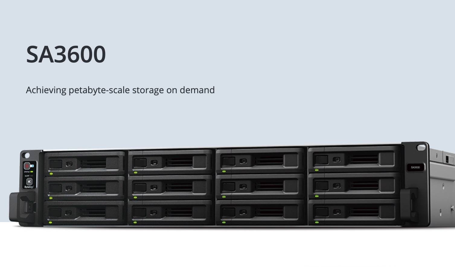 Immagine di Synology lancia SA3600, lo storage con scalabilità in petabyte