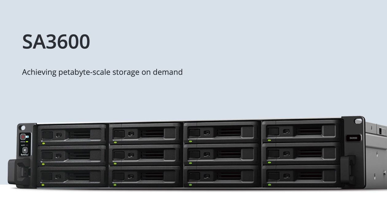 Immagine di Synology lancia SA3600, lo storage con scalabilità in petabyte