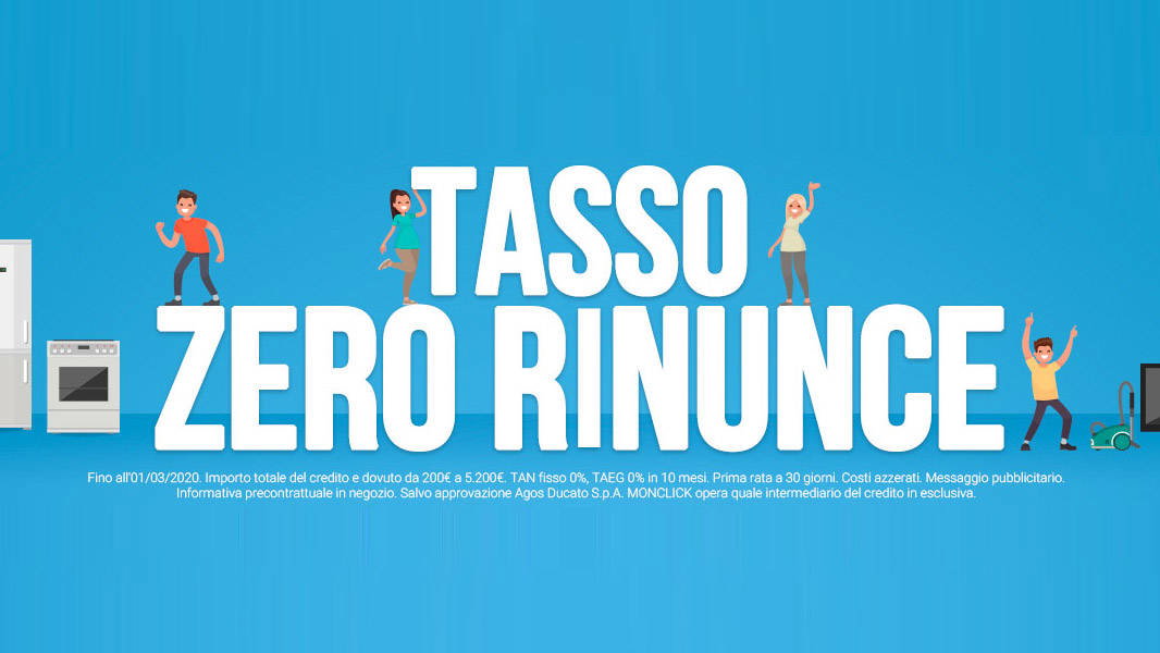Immagine di Tante offerte con acquisto a tasso zero su Monclick