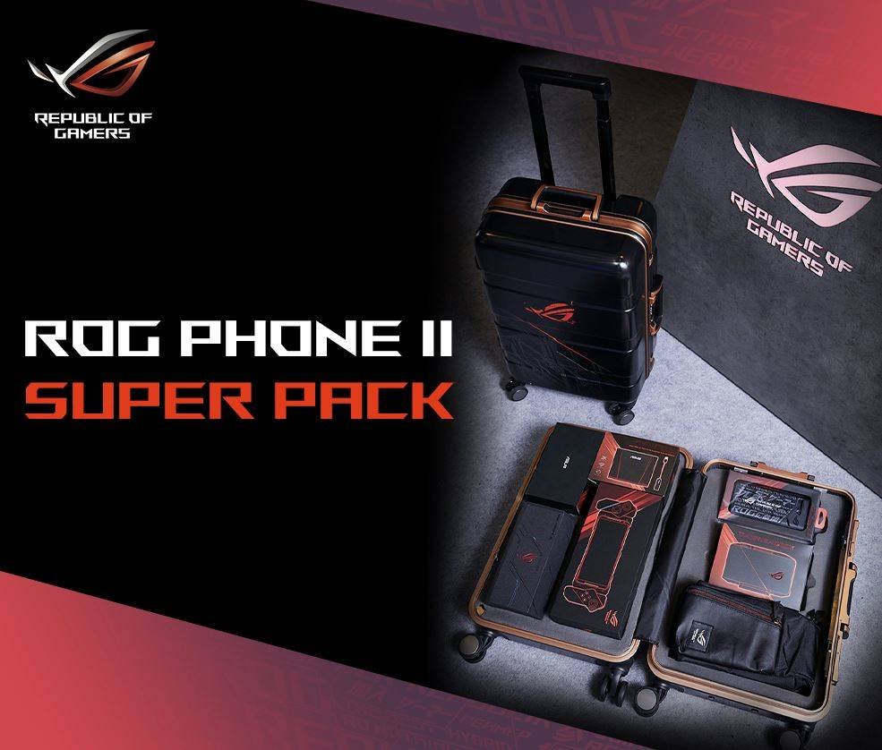 Immagine di Asus ROG Phone 2 SuperPack: la valigia con accessori gaming arriva in Italia