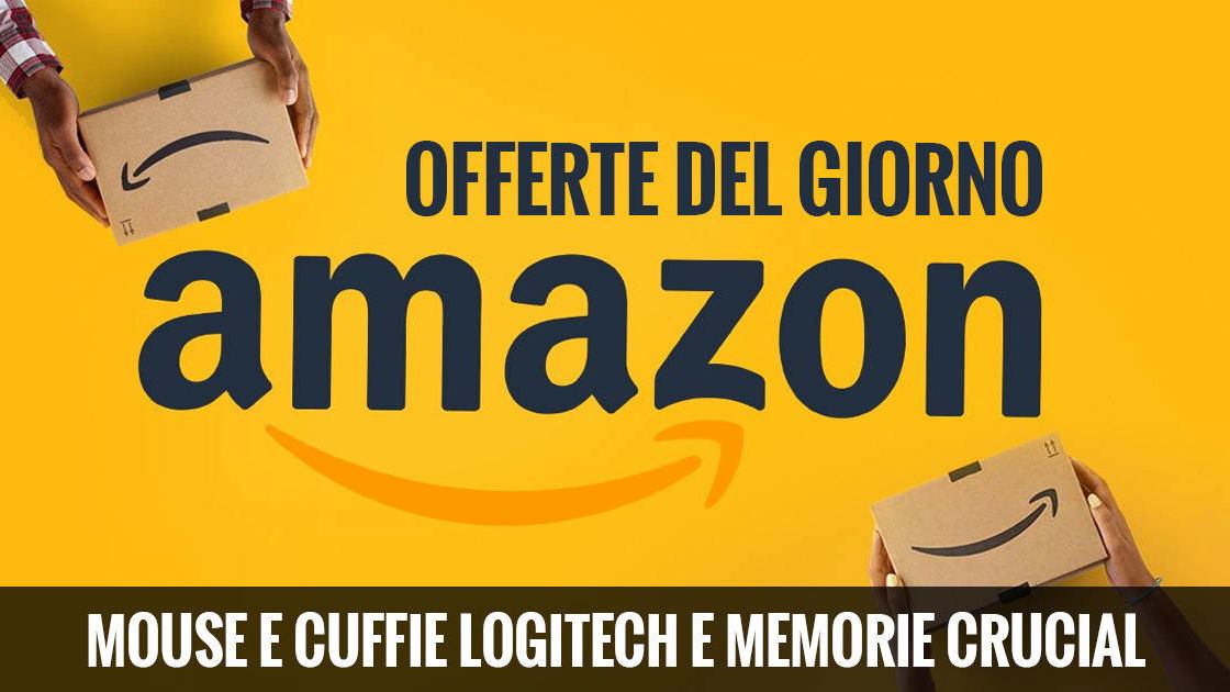 Immagine di Offerte del giorno Amazon, sconti Logitech e memorie Crucial Ballistix