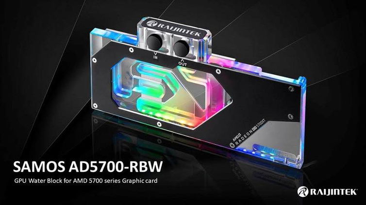 Immagine di Raijintek AD5700 RBW, un nuovo waterblock RGB per le Radeon RX 5700