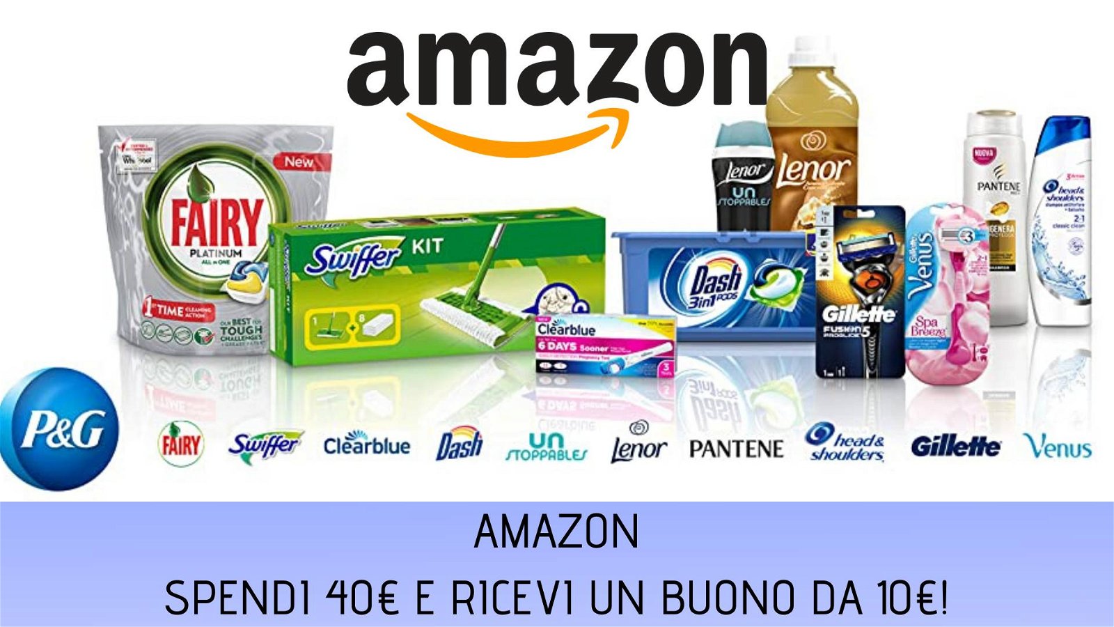 Immagine di Amazon: 10€ di buono sconto ogni 40€ di acquisti