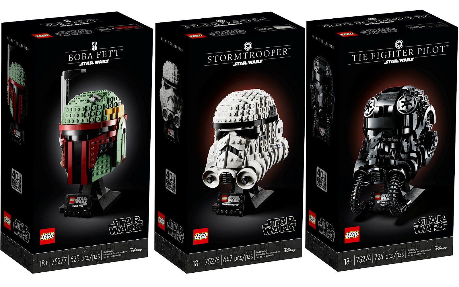 Immagine di LEGO caschi Star Wars: arrivano Boba Fett, Stormtrooper e TIE Fighter Pilot
