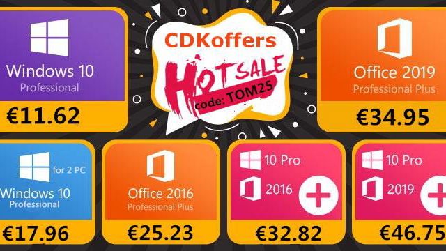 Immagine di Windows 10 Pro + Office 2016 a 32 euro grazie a questo coupon di CDKoffers