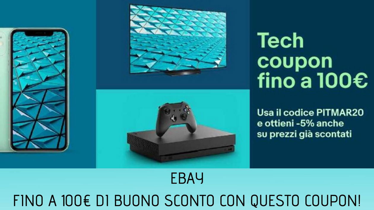 Immagine di Ultimo giorno | eBay: fino a 100€ in meno grazie a questo buono sconto