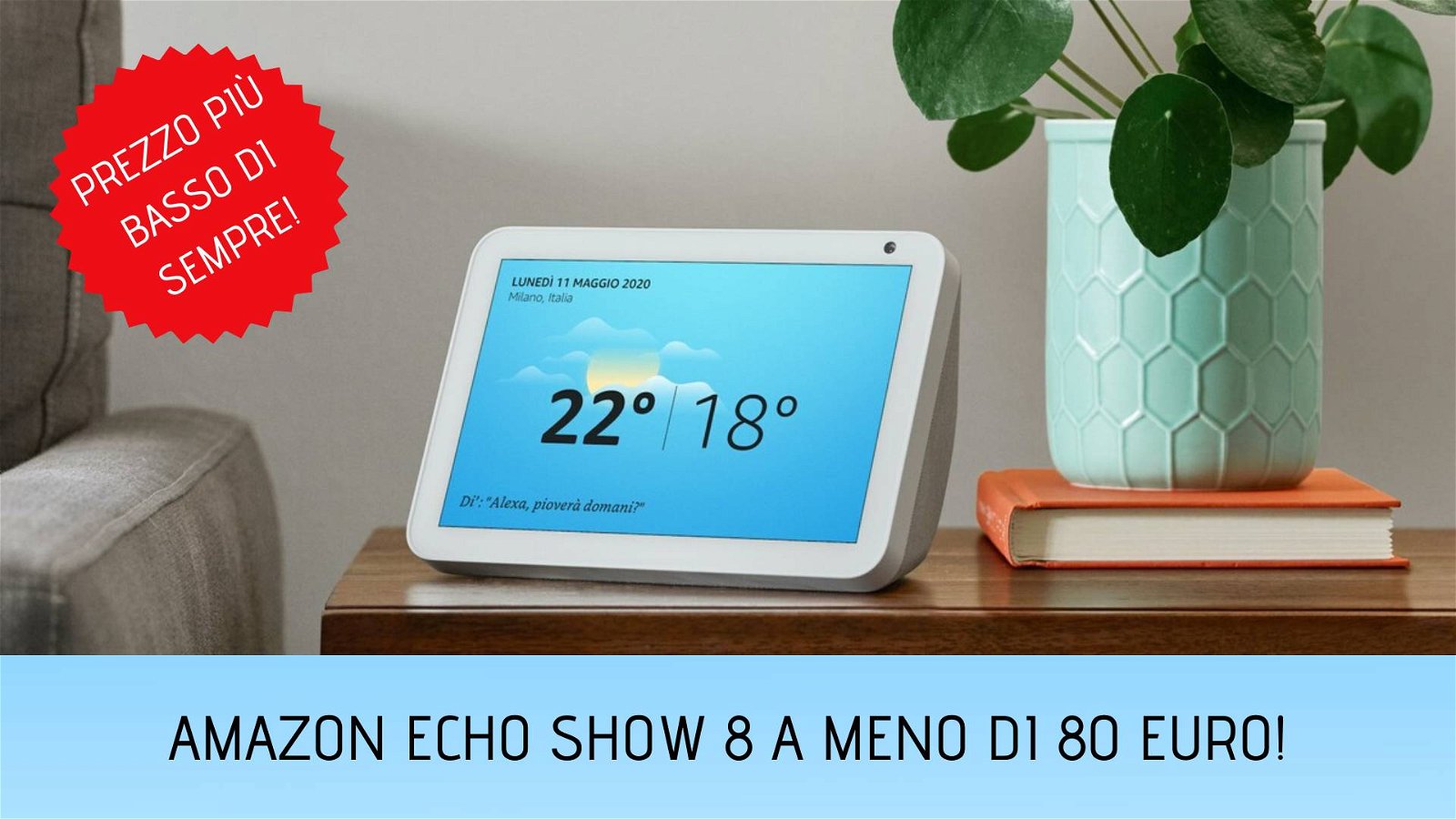 Immagine di Amazon Echo Show 8 a meno di 80 Euro!