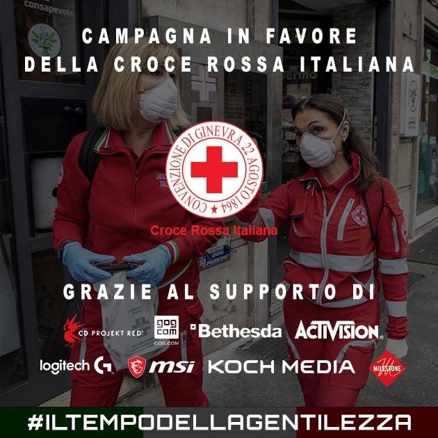 Immagine di Il mondo dei videogiochi apre una campagna a favore della Croce Rossa Italiana: è il tempo della gentilezza