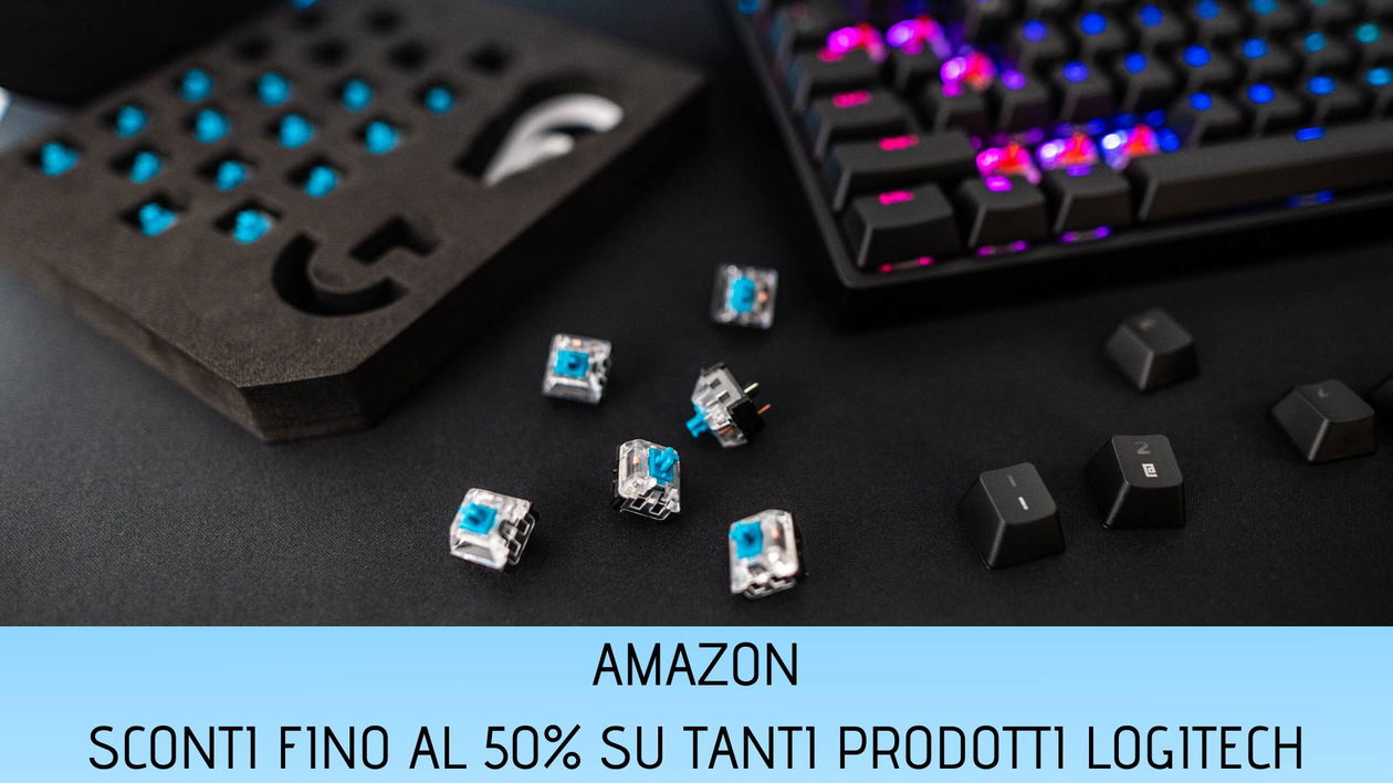 Immagine di Logitech: sconti fino al 50% su tastiere, mouse e cuffie