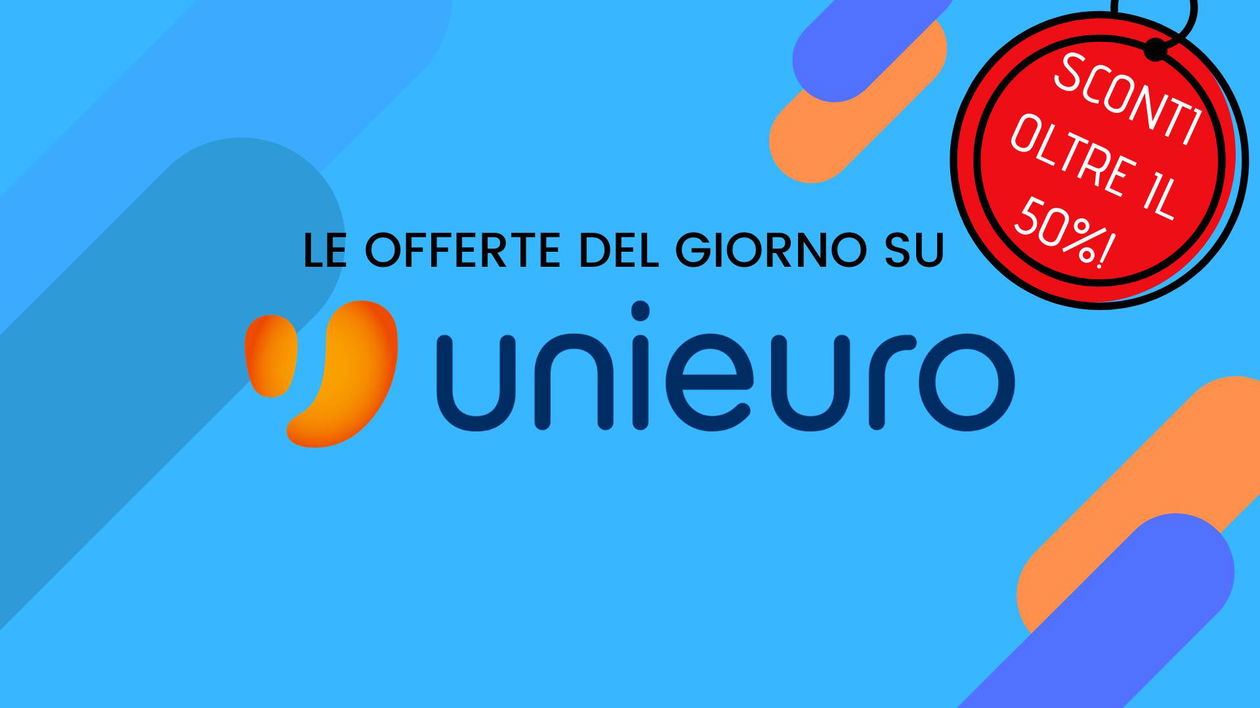 Immagine di Offerte del giorno Unieuro: sconti oltre il 50% su tantissimi prodotti