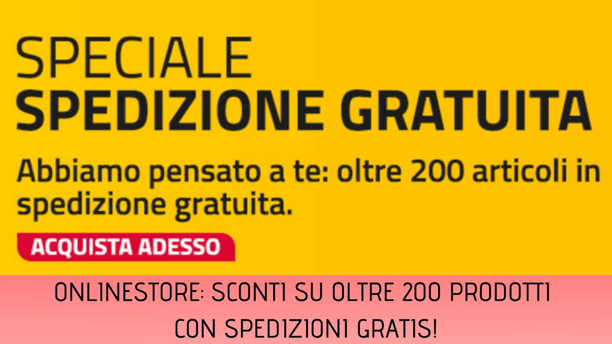 Immagine di Onlinestore: 200 prodotti super scontati e con spedizione gratis