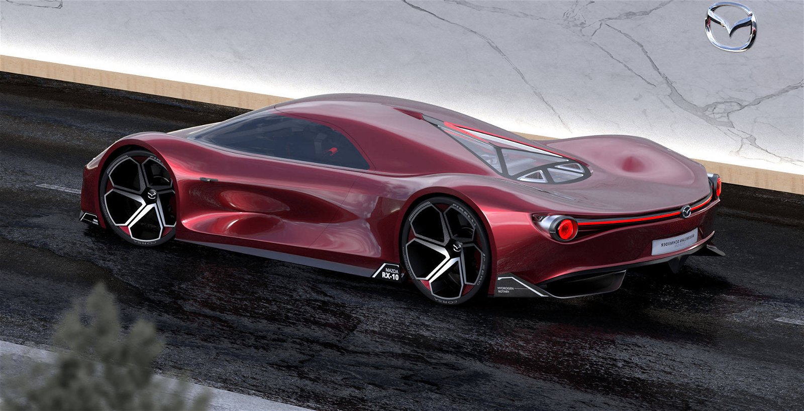 Immagine di Mazda RX-10 Vision Longtail : l'hypercar da 1.030 CV realizzata da un designer