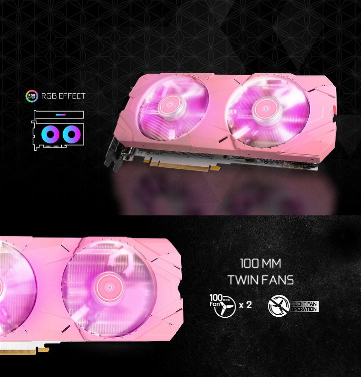 Immagine di GALAX si tinge di rosa con la nuova GeForce RTX 2070 Super EX PINK Edition