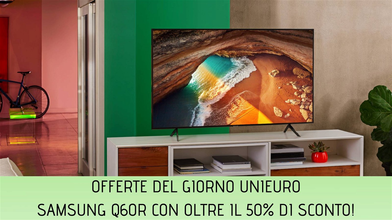 Immagine di Offerte del giorno Unieuro: smart TV Samsung Q60R con oltre il 50% di sconto!