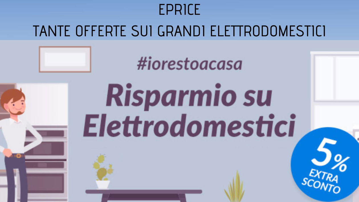 Immagine di Sconti fino al 50% più extra sconto su grandi elettrodomestici da ePrice