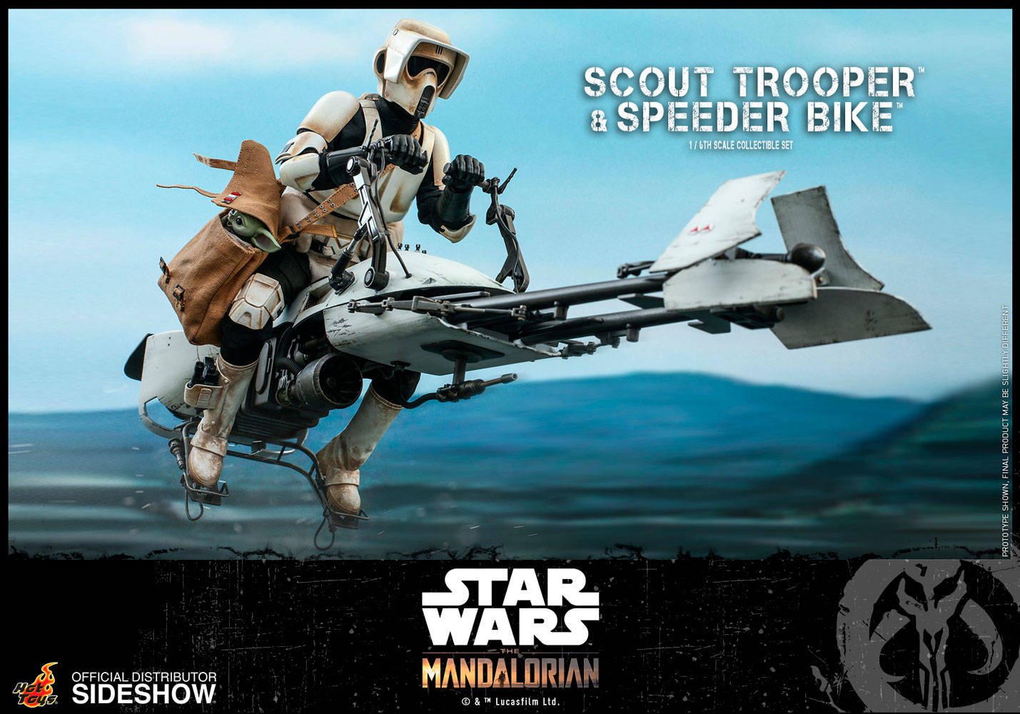 Immagine di Scout Trooper e la sua Speeder Bike in arrivo da Hot Toys