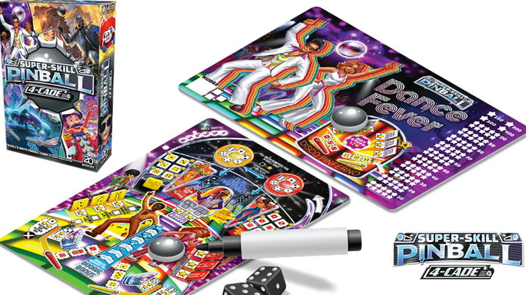 Immagine di Super-Skill Pinball: 4-Cade: da Wizkids il gioco in scatola sui flipper