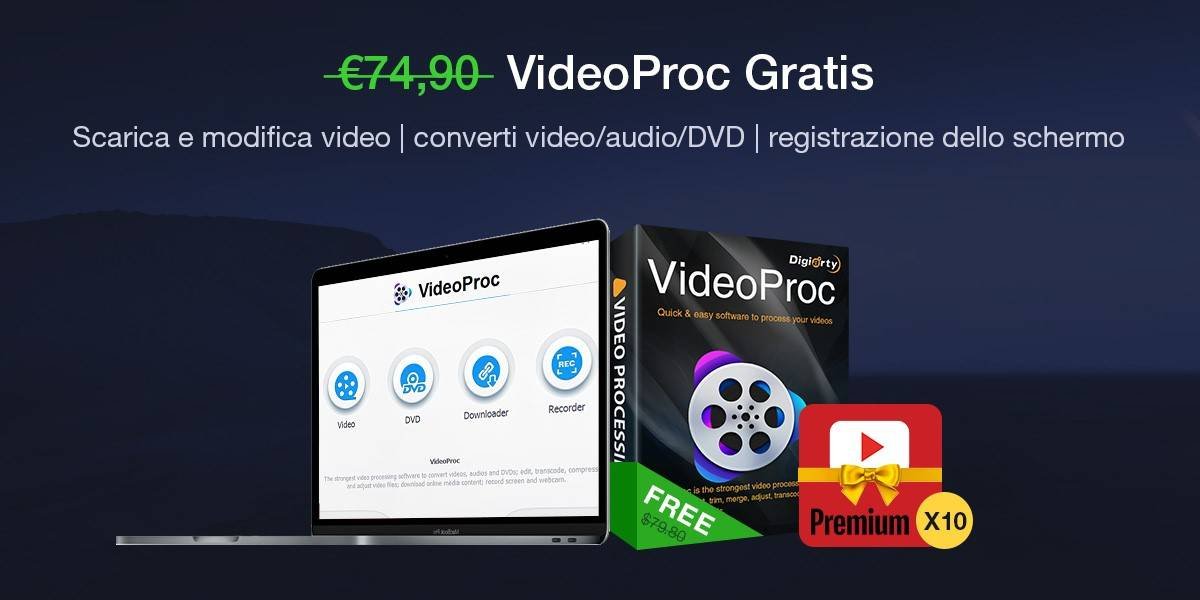 Immagine di VideoProc Gratis, il video editor che utilizza le risorse hardware per migliori prestazioni