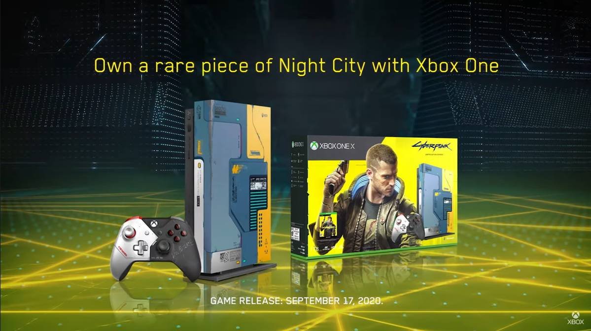 Immagine di Xbox One X a tema Cyberpunk 2077: sarà a tiratura limitata e l'ultimo modello speciale