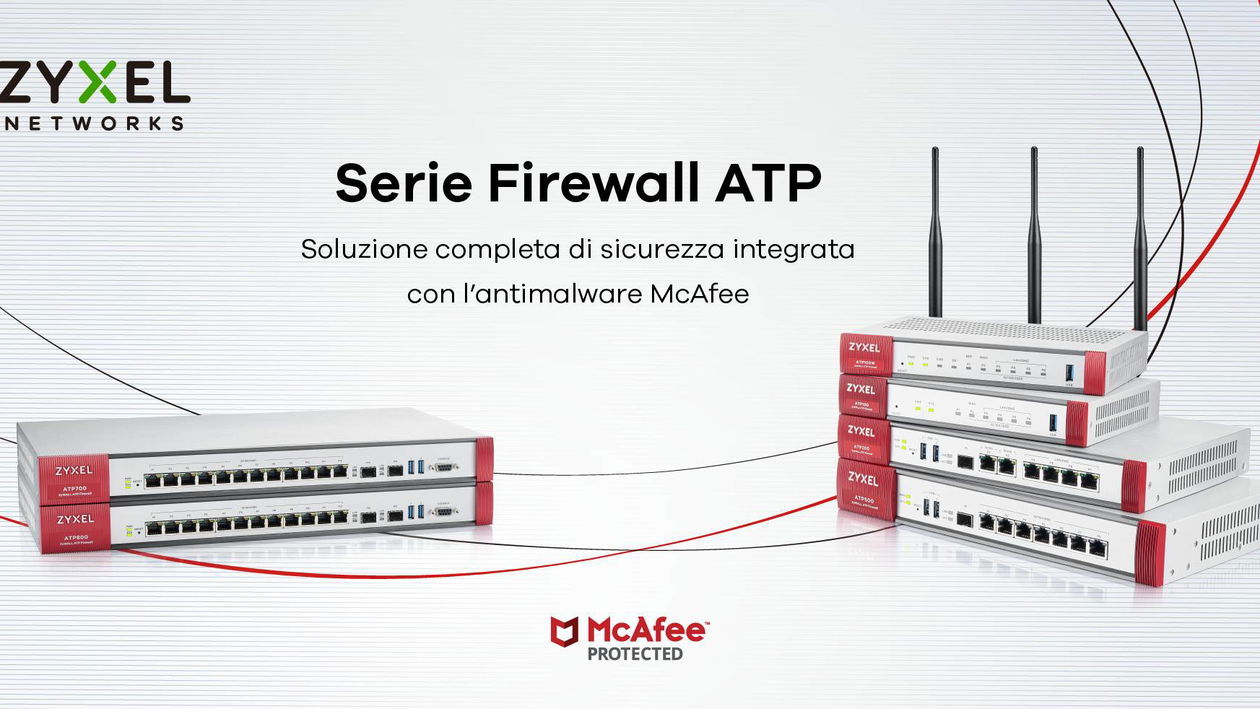 Immagine di Zyxel annuncia la partnership con McAfee