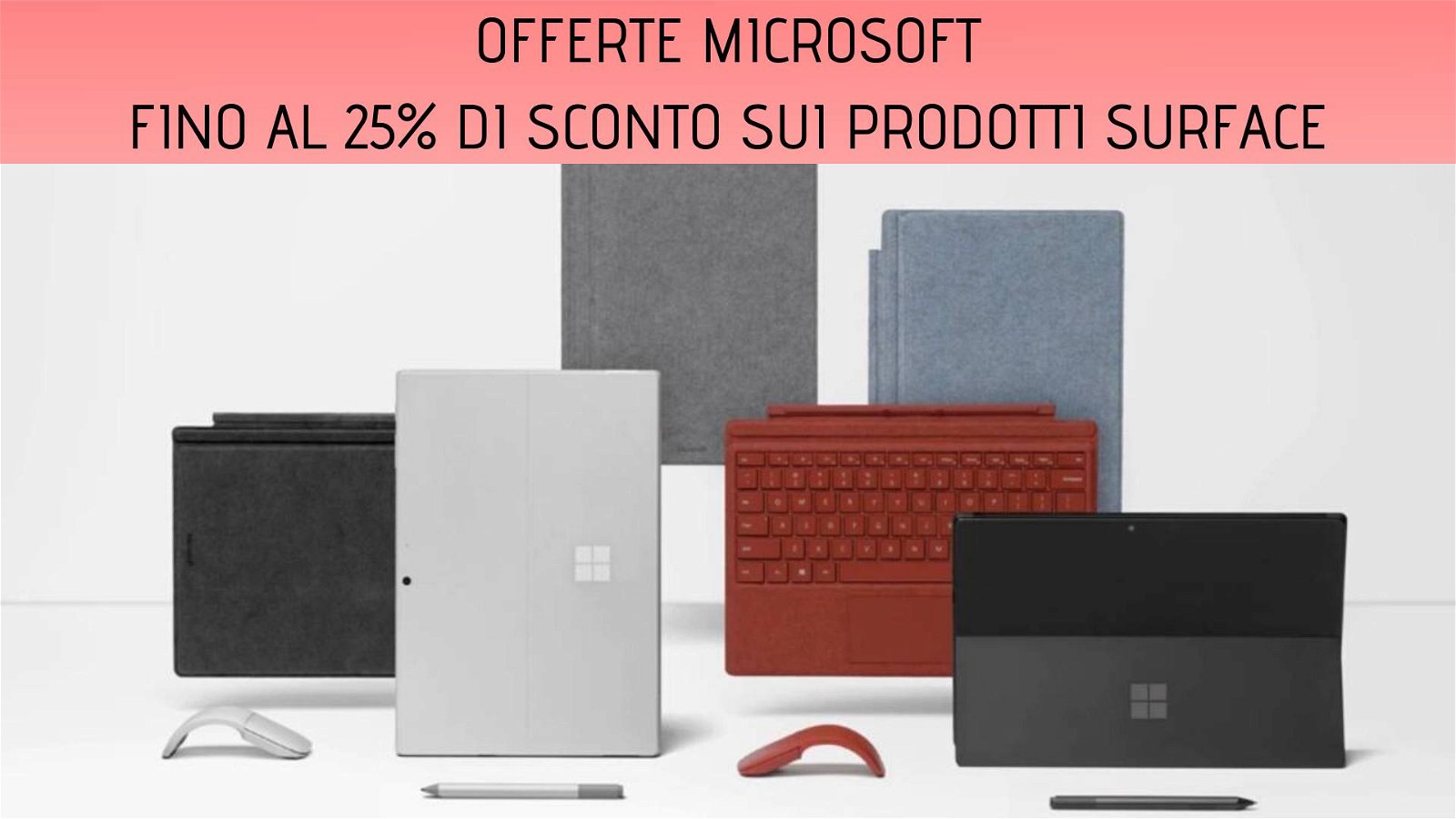 Immagine di Offerte Surface: fino al 25% di sconto sul Microsoft Store