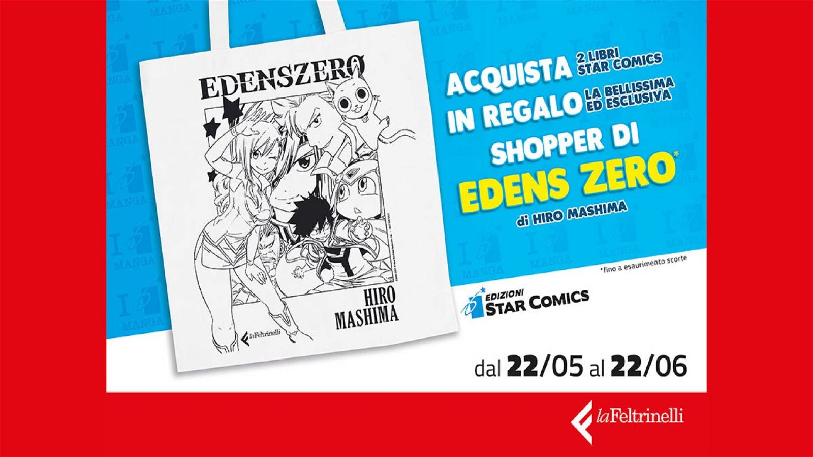 Immagine di Edizioni Star Comics e Feltrinelli regalano una shopper Edens Zero